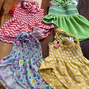 Dog Dress Summer 4 pack